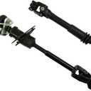 Lower & Intermediate Steering Column Shaft Assembly Kit with U Joint Coupler fit for 2006-2010 Hummer H3 H3T #19256702 25900714
