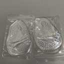 ZUCNANA Ball of Foot Cushions (2 Pairs Gel Shoe Inserts), Heel Inserts for Women, Non Slip Heel Pads, Heel Cushions for Women Foot Pain Relief and Comfort, One Size Fits Any (Clear)