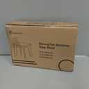 StrongTek Bamboo Small Step Stool, Durable and Stylish Wooden Step for Adults and Kids, Perfect for Kitchen, Bathroom, Bedroom, or Living Room, Non-Slip, Compact, Portable, Easy to Store (Chocolate)