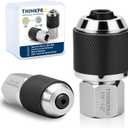 Ratcheting Tap Socket Set 2pcs with Adjustable Jaws, Hex Drive & 3/8" Drive Dual Drive, Tap Holder for Tight Spaces, Compatible with Taps, Reamers, Screw Extractors (#6-1/2")​,Cr-Mo Steel