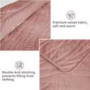 Velvet Quilt Set King Quilt, Lightweight Soft King Comforter Set, Bedspread Coverlet with 2 Matching Pillow Shams, Velvet Comforter Bedding Set for All Season (Pink, Wave) (King/Cal.King (106" x 96"))