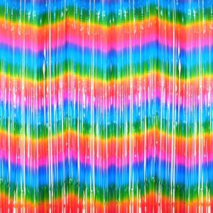 3 Pack 3.2ft x 8.2ft Rainbow Metallic Tinsel Curtains Mexican Fiesta Party Photo Backdrop Foil Fringe Curtains Photo Booth Props for Birthday Party,Tie Dye Bridal Shower Party Decorations