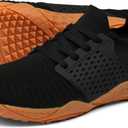 WHITIN Men's Barefoot Running Shoes | Minimalist Cross-Trainer | Zero Drop Sole (11, W63 Black/Gum)