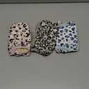 Langsprit Washable Female Dog Diapers - Doggie Reusable Diapers for Doggy Puppy Female in Period - Highly Absorbent Dog Heat Panties Leopard Medium