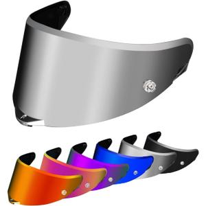 PSLER Pista GP RR visor - Pista Helmet Visor Motorcycle Face Shield Replacement for Pista GPR CORSA-R Pista GPRR RACE 3,Deep Silver-Mirror