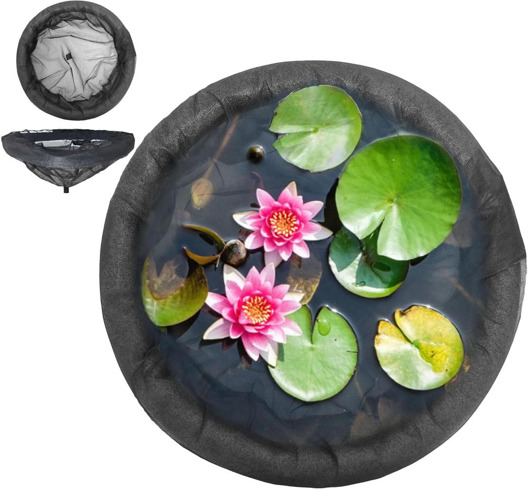 Pond Netting for Fish Barrier Floating Island Plant Protector, Flora Protects Your Plants from Pond Fish (2, 18in)