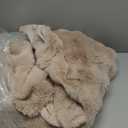 Ultra Soft Cozy Faux Fur Throw Blanket, Fuzzy Plush Thick Bubble Blanket, Oversize Luxury Fluffy Blanket for Couch, Sofa, Bedroom, and Living Room, 50x60 Inches, Light Brown