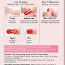 Dashing Diva Gloss Nail Wraps - All Lined Up | UV Free, Chip Resistant, Long Lasting Gel strips | Contains 32 Strips, 1 Prep Pad, 1 File