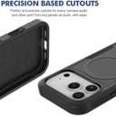 for iPhone 17 Protective Armor Case  Luxury Series [Military-Grade Drop Protection] [Shockproof] [Built-in Super N52 Magnets] [Dual-Layer] Soft Rubber+Hard PC Back Cover (Black, ., iPhone 17 Pro)