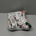 MATIRUG Rectangle Christmas Tablecloth 60x102 Inch,Washable Wrinkle Free Poinsettia and Holly Printed White Jacquard Fabric Table Cloth for Xmas Winter Holiday New Year