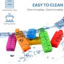 2 x Sensory Chew Pencil Topper, Sensory Silicone Chew Pencil Topper for Autistic Chewers, ADHD, SPD, Oral Motor Stimulation, 6 Colors (Color 1)