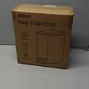 Cesun Small Bathroom Trash Can with Lid Soft Close, Step Pedal, 6 Liter / 1.6 Gallon Stainless Steel Garbage Can with Removable Inner Bucket, Anti-Fingerprint Finish (Matt Black)