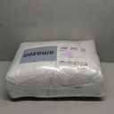 MIULEE 26x26 Euro Pillow Inserts,Set of 2 Down Feather Throw Pillows for Couch Sofa Bed, Decorative Fluffy Throw Pillow Inserts Cotton Fabric,White