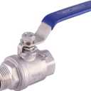 2PC Ball Valve 1", Stainless Steel 304 Full Port 1000PSI for Water, Oil & Gas, Male/Female NPT