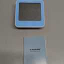 KADAMS Shower Clock Waterproof Bathroom Timer  Digital Wall Clock with Countdown, Magnetic Kitchen Clock with Temperature & Humidity, Suction Cup for Kids Shower Spa Sauna Cook Bath, Blue