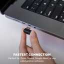 JLab, Go Work Gen 3, Wireless Headset, Boom Microphone, Noise Cancelling Mic, USB-C Dongle, Bluetooth Multipoint, Black