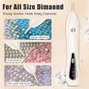 Ohotecy Electric Diamond Painting Pen with Adjustable Suction, Cordless Rechargeable Vacuum Rhinestone & Crystal Picker Tool for Round, Square & AB Drills, Low Noise Pro Diamond Art Accessories