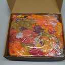 Joyhalo 6 Pack Fall Garland with Lights, Fall Leaves for Mantle, Outdoor Lighted Up Leaf Garland Autumn Decor with 6.5FT LED String Lights, Hanging Maple Leaves for Door, Thanksgiving Decor