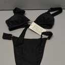Women's 2 Piece Cheeky Bikini Sets Tie Back Ring Linked Brazilian Swimsuit Sexy Triangle Bathing Suit, XS