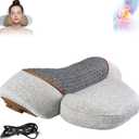 3-in-1 Neck Massager Pillow with Heating & Cervical Traction, Pillow Massage Neck Hump for Shoulder Pain, Ergonomic Pillows Design for Daily Comfort at Home or Office