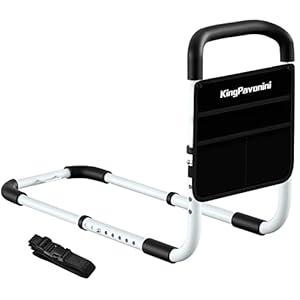 Bed Rail - Bed Rails for Elderly Adults - Medical Bed Support Bar Mobility Assistant with Free Storage Bag and Fixing Strap, Fit King, Queen, Full, Twin