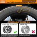 DREAMOTOR Wheel Rim Protector Set of 4, 20 Inch Alloy Rim Guards for Car Rims Compatible with Tesla Model Y 3 S Honda CRV Dodge Charger Toyota Ford Mustang Mach-E Explorer 3 Series X5 Hyundai Audi A4