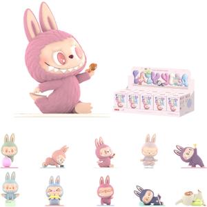 POP MART The Monsters Lazy Yoga Series Figures, 10PCs The Monsters Blind Box Figures, Random Design Action Figures Collectible Toys Home Decorations, Holiday Birthday Gifts, Whole Set