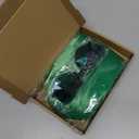 MIAHART Green Short Bob Wig and Sunglass Set, Neon Colored Wigs Costume Colorful Cosplay Wigs Daily Party Hairpieces for Bachelorette Glow in The Dark Neon Party Favors Halloween Decorations Supplies