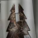 Creative Co-Op Interlocking Marble Tree Decor, Red