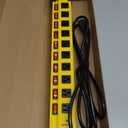Power Strip 10 Outlet,3300J Surge Protector with Individual Switches,9FT Cord 14AWG/15AMP/1875W,Metal Heavy Duty Power Strip with Cord Manager,for Workshop,Garage,Shop,Home