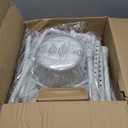 3-in-1 Bedside Commode Chair for Seniors, 400 lbs Heavy Duty Iron Commode Toilet with Padded Seat & Arms, Portable Toilet for Seniors & Adults, Height Adjustable, Bucket, Splash Guard