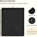 11x14 Solid Wood Picture Frame, Black Wood Grain, Set of 3 | Fits 11x14 Photos, Clear Shatterproof Cover, Black Backboard, Horizontal or Vertical Wall Hanging, Tabletop Display, Modern