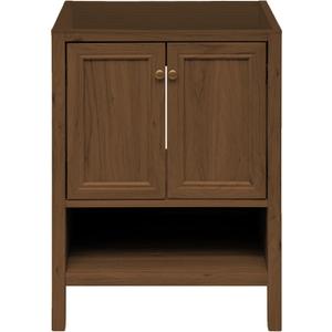 Swiss Madison Chteau 24" Freestanding Bathroom Vanity Cabinet Without Top in Brown Oak