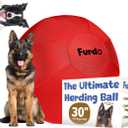30" Herding Ball for Dogs, for Australian Shepherd, for Cattle, for Border Collie, for Blue Heelers & Medium to Large Dogs, Horse, Herding Dog Ball, Herding Toys - Red