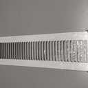 HVAC Premium 4" x 18" [Duct Opening] Flat Stamped Steel Return Air Grille - Sidewall and Ceiling - HVAC Vent Duct Cover - White [Outer Dimensions: 5.75w X 19.75"h]