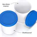 BALCI - Premium Ice Cream Containers (2 Pack - 1 Quart Each) Perfect Freezer Storage Tubs with Lids for Ice Cream, Sorbet and Gelato! - Blue