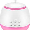 Aromatherapy Diffuser & White Noise Machine Combines 10 Relaxing Sounds,7 Color LED Light,5 Level Volumn,2 Level Warm Night-light,3 Timer, Mist and Waterless Auto Shutoff for Better Sleep,Work (White)