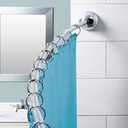 Neverrust Aluminum Adjustable Curved Shower Rod 50-72