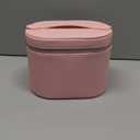 honitty Makeup Bag, Travel Make up Case with Compartments and Handle, Portable Cosmetic Organizer Bags, Toiletry Bag for Women (M(7.6*5.5*6 in), Pink