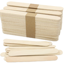 WISYOK 120 Pcs Wood Craft Sticks 5.9 Inch, Ice Cream Sticks, Jumbo Sticks, Popsicle Sticks, Ideal for Building Model, Kids Handicraft, and Creating Craft Projects 