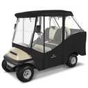 Golf Cart Enclosure 4 Passenger Short Roof 58” for Club Car Precedent Tempo 2+2 Seater,600D Clear Rain Cover Driving Enclosure,Roll Up 4 Sided Transparent Windows&Door,Side Mirrors Zipper Openings