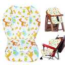 Baby High Chair Seat Cushion Liner Pad Cover Mat and 5 Point Harness Straps, 1 Set