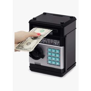 Refasy Piggy Bank Cash Coin Can ATM Bank Electronic Coin Money Bank for Kids Age 3-12, Money Savings Box Mini ATM Coin Bank Toys Gifts for 3 4 5 6 7 8 9 10 11 12 Year Old Boys Girls