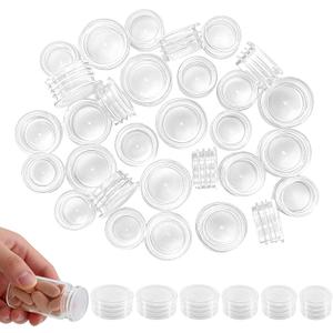 30PCS Salt and Pepper Shaker Stoppers Plugs, 6/7/9/10/11/12 MM Plastic Stoppers for Salt and Pepper Shakers, Shaker Bottle Stopper & Round End Caps for Bottles Plugs Bottom, Salt and Pepper Plugs