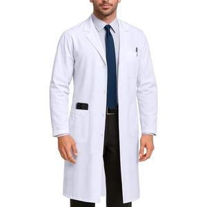 NY Threads Professional Lab Coat for Men Long Sleeve Medical Coat