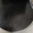 Round Side Table, Small Drink Table for Small Spaces, Modern Accent End Table Nightstand with Solid Wood Leg for Living Room, Bedroom, Corners, and Office (Black)