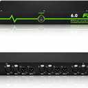 Professional Feedback Suppressor, Feedback Eliminator, Microphone Anti-Howling Audio Processor for Performance Stage KTV Conference Music Room (6 in 6 out)