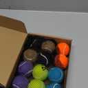 Squeaky Tennis Balls for Dogs - 12 Pack 2.0'' Durable Non-Toxic Outdoor Dog Toys Balls with Mesh Bag, SGS Certified, Colorful Fetch Toys,Small Breeds