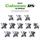 Joovy Caboose RS Sit & Stand Double Stroller for Children Up to 55 lb. with All-Terrain Wheels, UPF50+ Sun Canopy & Magnetic 5-Point Safety Harnesses, Slate