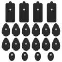 TENS Unit Electrode Pads NURSAL 20 Pack 3.5mm Snap EMS Replacement Pads for Electrotherapy Reuse More Than 30 Times, Compatible with MEDVICE,Belifu TENS Machine